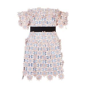 NWT Self Portrait 3D Floral Mini Dress sz 4 US